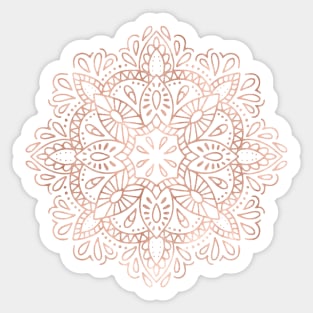 Rose Gold Mandala Sticker